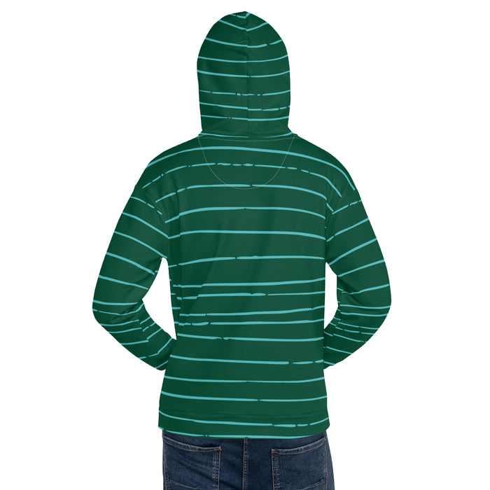 Unisex Hoodie - Simple stripe on stripe design. Perfect for cool summer nights.