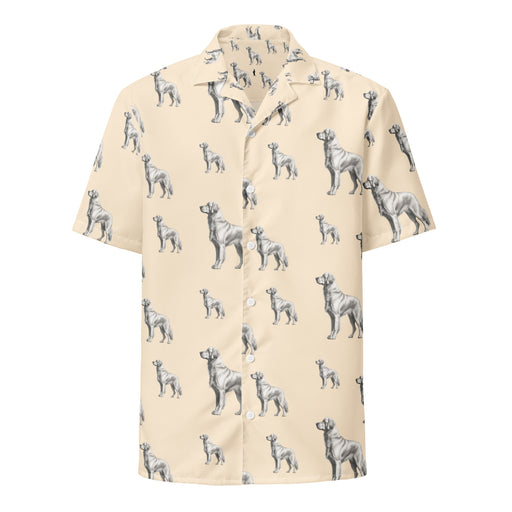 The lovable and loyal Golden Retriever stands proud on this button down shirt. It exudes coolness both in terms of style and material. Plus, its featherlight and moisture-wicking material ensures comfort even on the hottest days.