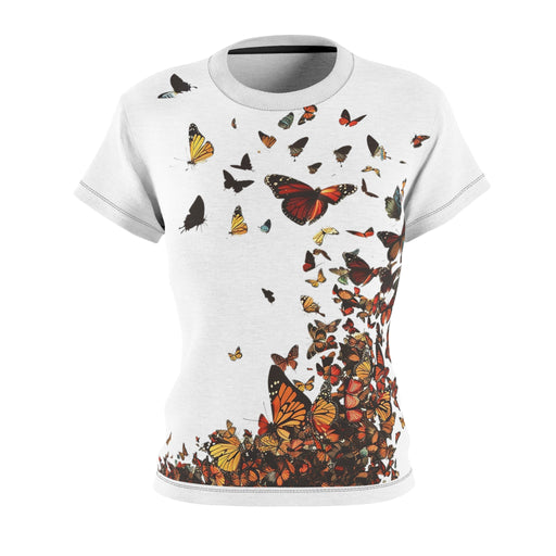Butterfly explosion women's Cut & Sew Tee (AOP) - Vermont Country Digital