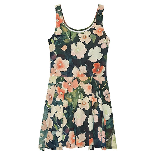 Colorful floral pattern womans skater Dress - FREE SHIPPING! - Vermont Country Digital