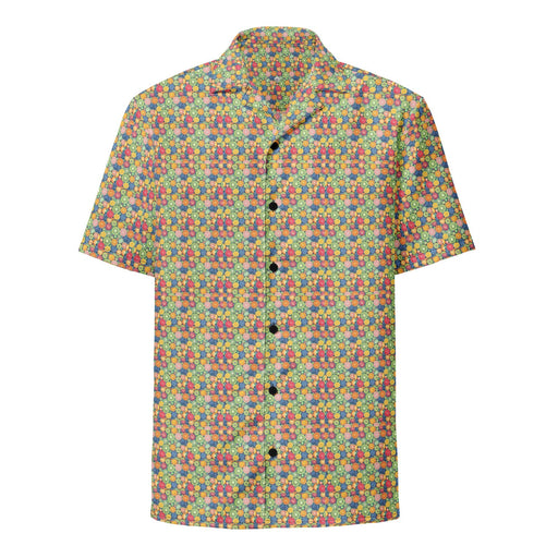 Fruit patch pattern design - Unisex button shirt FREE SHIPPING!! - Vermont Country Digital