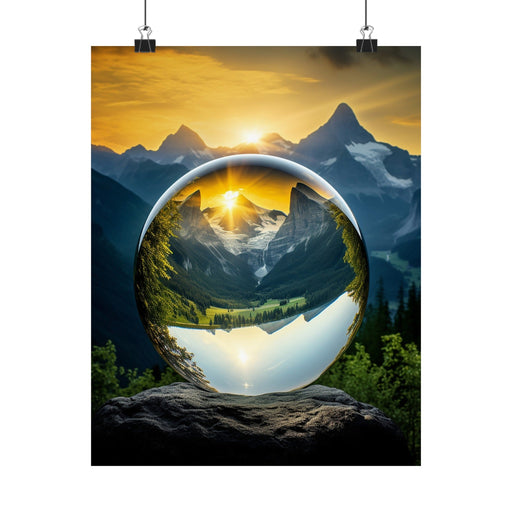 Glass sphere imagination - Vista de campo - Matte Vertical Posters - Vermont Country Digital