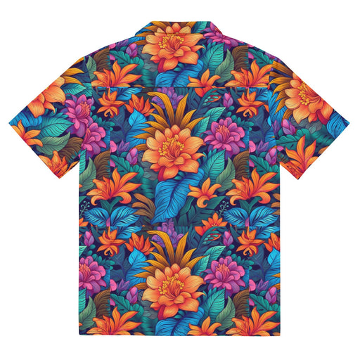 Hawaii bliss floral pattern - Unisex button shirt FREE SHIPPING!! - Vermont Country Digital
