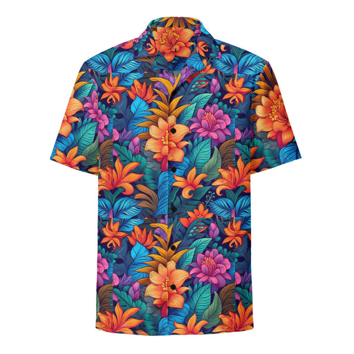 Hawaii bliss floral pattern - Unisex button shirt FREE SHIPPING!! - Vermont Country Digital