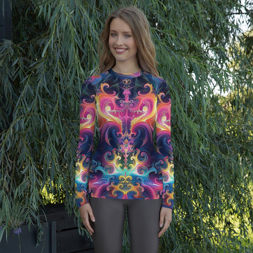 Outer limit pattern - Women's Rash Guard - Vermont Country Digital