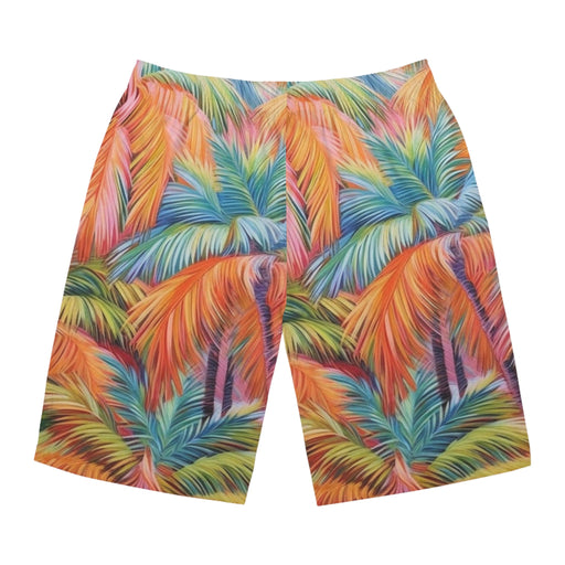 Pastel Palm mens swimsuit - Men's Board Shorts (AOP) - Vermont Country Digital