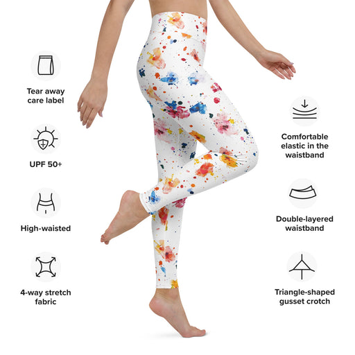 Spring flower womans Yoga Leggings FREE SHIPPING! - Vermont Country Digital