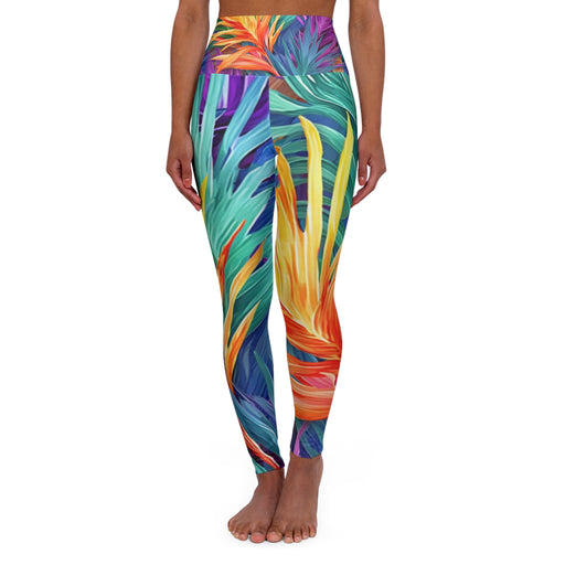 Womans High Waisted Yoga Leggings (AOP) - Vermont Country Digital