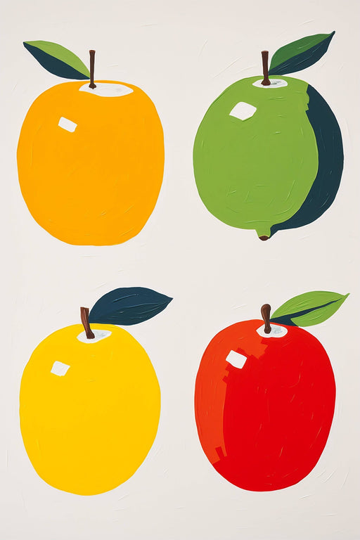 Apples en vogue - series of ar 2:3 images of colorful apples avant garde PNG & JPG - Vermont Country Digital
