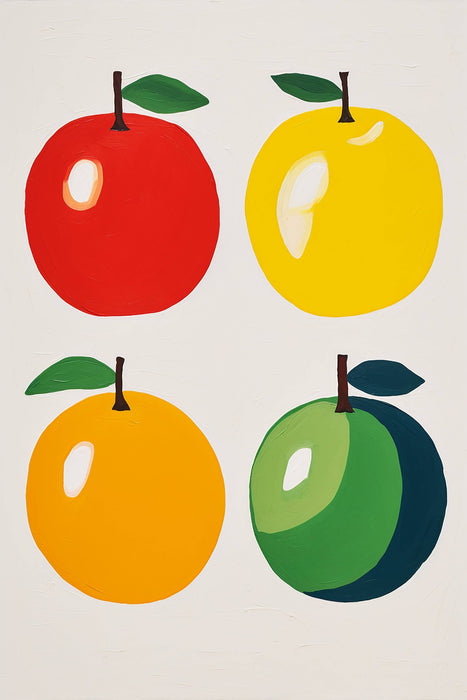 Apples en vogue - series of ar 2:3 images of colorful apples avant garde PNG & JPG - Vermont Country Digital