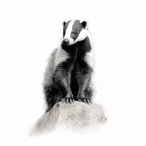 Badger sketch -Limited Edition. Single Image Digital Download - Vermont Country Digital