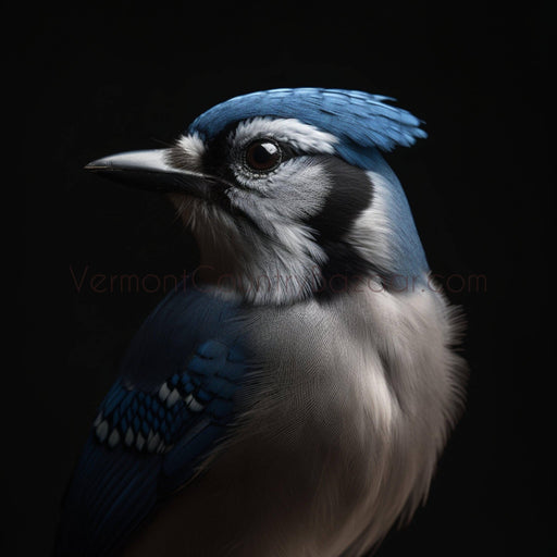 Blue Jay - Iconic blue bird . Sure sign of spring. - Vermont Country Digital