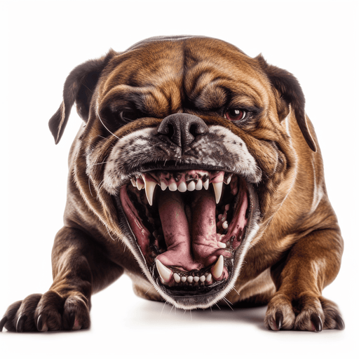 Bulldog snarling- Ai digital image of snarling bulldog. Image for download - Vermont Country Digital