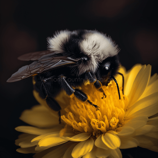 Bumblebee and Yellow flower- Flowers, Birds, Insect images for download - Vermont Country Digital
