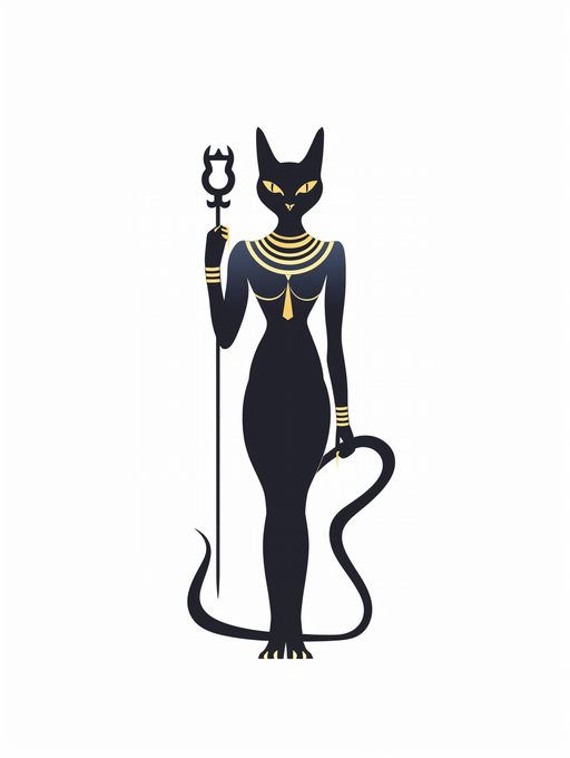 Egyptian goddess - protection, fertility, and domestic cats. JPG, PNG, SVG instant download. Two sizes. - Vermont Country Digital