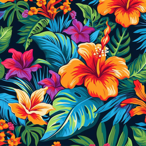 Flower patterns - AI Digital Image tropical flower pattern - Vermont Country Digital