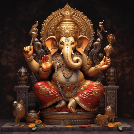Ganesh - Digital image of Hindu god Ganesh for download - Vermont Country Digital