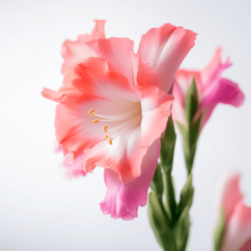 Gladiola flower on white - Digital floral image of gladiola for download - Vermont Country Digital
