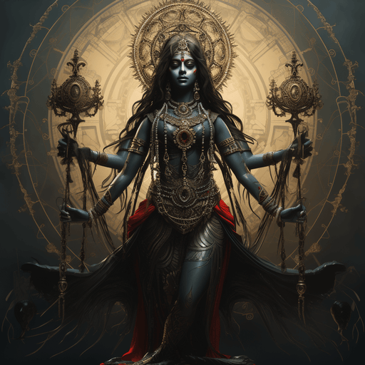 Goddess Kali - Ai digital image of hindu goddess Kali. Jpg and png picture - Vermont Country Digital