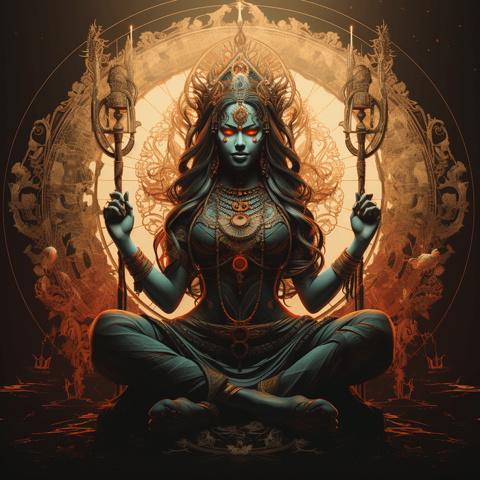 Goddess Kali - Ai digital picture of goddess Kali for download - png, Mp4 - instant download - Vermont Country Digital
