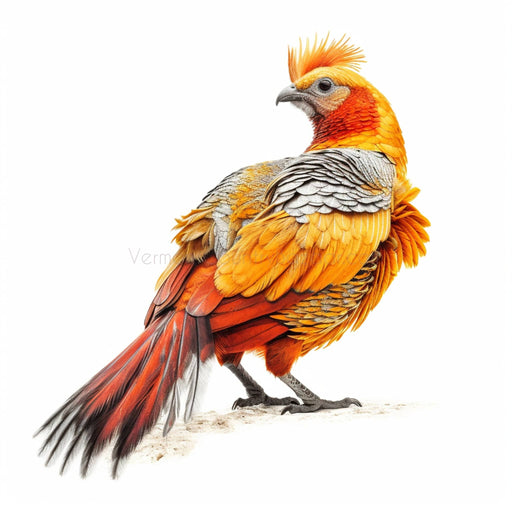 Golden Pheasant - Digital image of Golden Pheasant for download - Vermont Country Digital