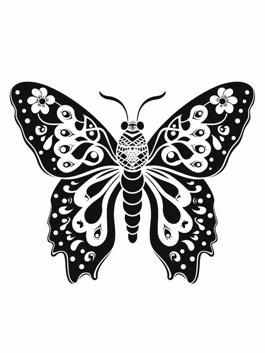 Gypsy Moth - Gypsy Moth stencil image, gypsy moth download, PNG, JPG, SVG images for arts - Vermont Country Digital