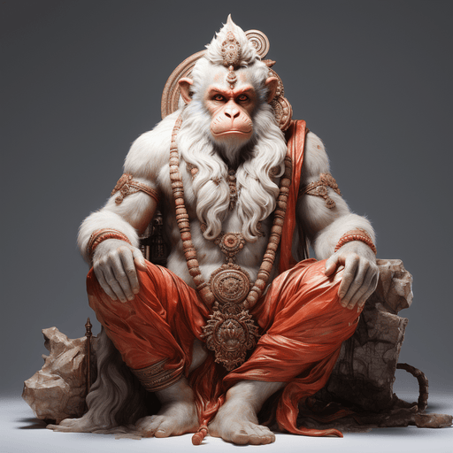 Hanuman - Revered Hindu God image, PNG, JPG instant download - Vermont Country Digital