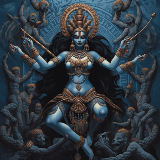 Hindu goddess Kali - Ai digital image of goddess Kali for instant download. - Vermont Country Digital