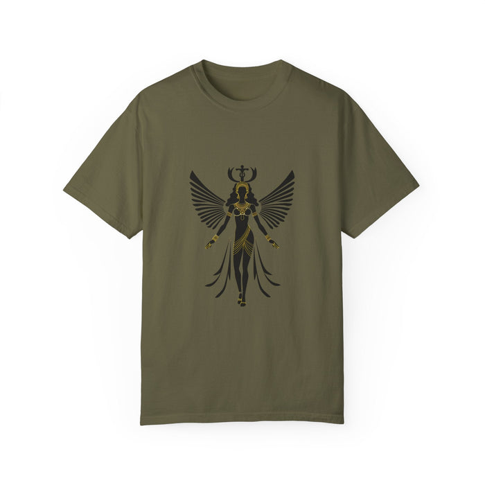 Isis - Egyptian Goddess Isis - Unisex Garment-Dyed T-shirt - Vermont Country Digital