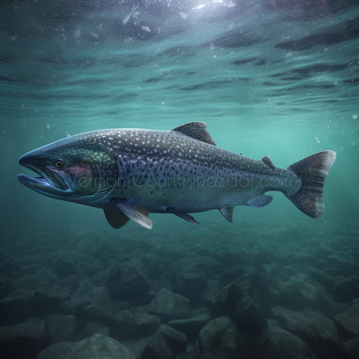 King Salmon - AI interpretation -Digital Image for download - Vermont Country Digital
