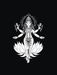 Lakshmi-Goddess on black - 2 size PNG,JPG,SVG for instant download. Arts, Crafts, Commercial. - Vermont Country Digital