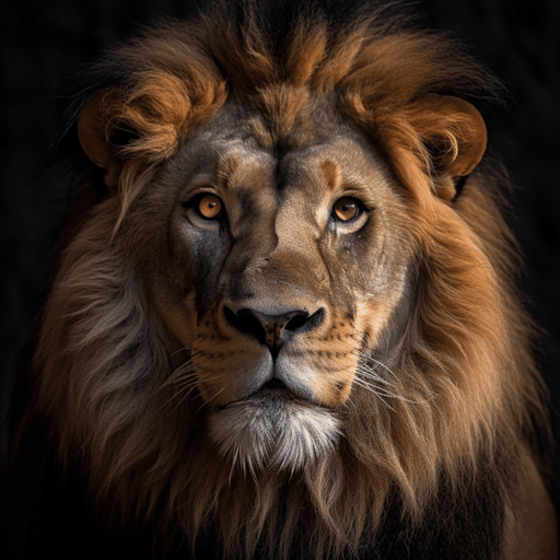 Lion Head Portrait - Digital image download. - Vermont Country Digital