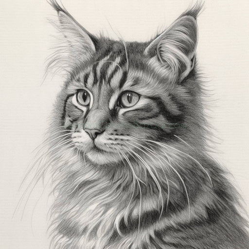 Maine Coon Kitten -Digital Image for download - Vermont Country Digital