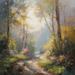 Misty morning - landscape - Digital image for download - Vermont Country Digital