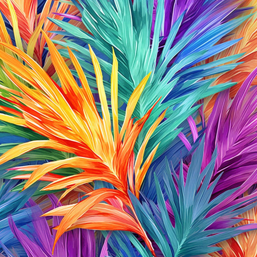 Palms in pastel - Digital pastel palm pattern image for download - Vermont Country Digital