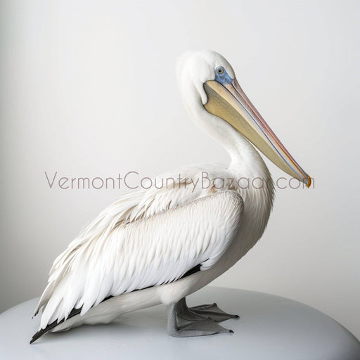 Pelican - Digital image of white pelican for download - Vermont Country Digital