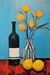 Still life with bottle - Image of a Vincent Van Gogh style oil painting. AR 2:3, 2PNG, 2JPG - Vermont Country Digital