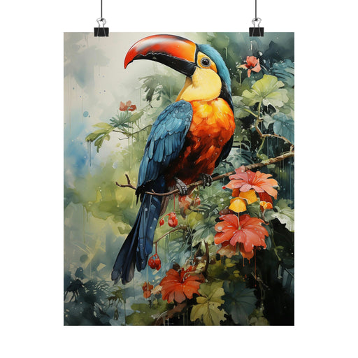Toucan - Print of Toucan Bird sitting in its environment | Matte print | nature | poster | bird images | Free Shipping - Vermont Country Digital
