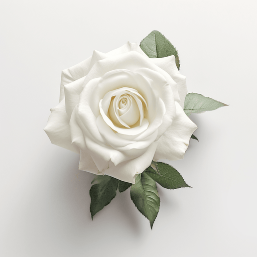 White Rose on White - Digital image for download - Vermont Country Digital
