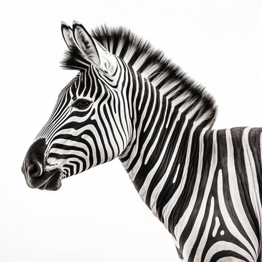 Zebra - Digital image of zebra head in profile for download - Vermont Country Digital